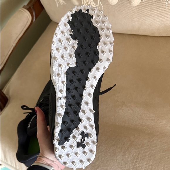 Under Armour Black and White baseball cleats main image 5